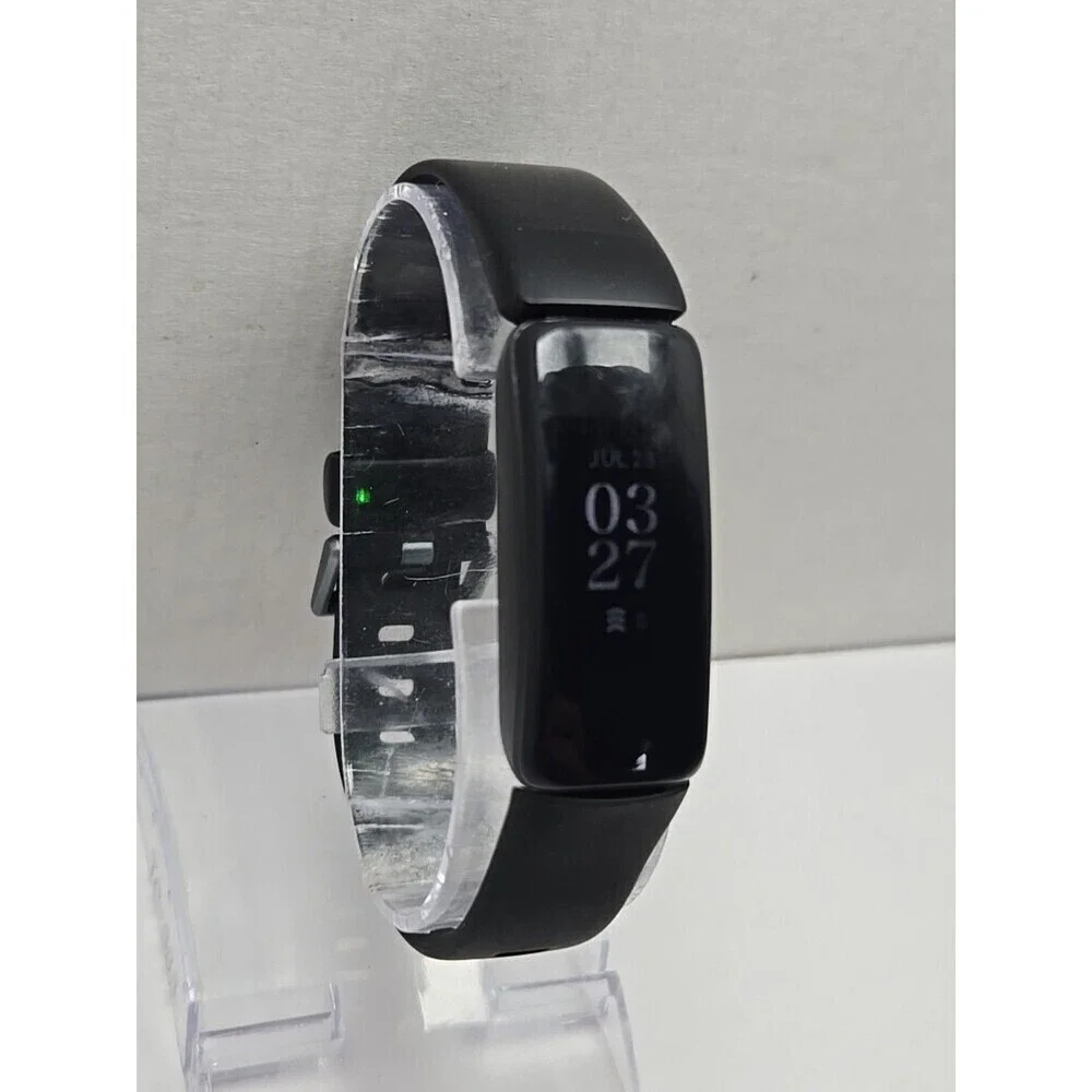 Fitbit Inspire 2 Fitness Tracker Black Heart Rate Monitor Tested No Charger
